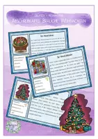 Vorschau - Stationenlernen - Abschreibkartei Bräuche Weihnachten (3 Versionen) - Deckblatt