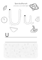 Vorschau - Arbeitsblätter - Buchstabe U u - Arbeitsblatt (1. Klasse) - Seite 1