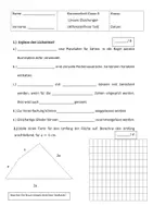 Vorschau - Klassenarbeiten - Klassenarbeit Gleichungen und Terme - Seite 1