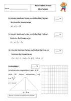 Vorschau - Klassenarbeiten - Klassenarbeit Gleichungen und Terme - Seite 3