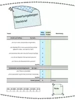 Vorschau - Klassenarbeiten - Steckbrief Bewertungsbogen SEK I - Deckblatt