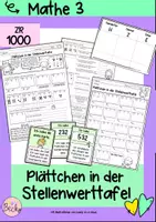 Vorschau - Arbeitsblätter - Orientierung im ZR 1000 (Plättchen in der Stellenwerttafel) - Deckblatt