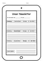 Vorschau - Arbeitsblätter - Arbeitsblatt Newsletter/Aktuelle Nachrichten - Seite 1