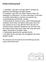 Vorschau - Arbeitsblätter - Hörspaziergang auf dem Markt, Zuhören in der Grundschule - Seite 1