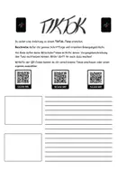 Vorschau - Arbeitsblätter - Vorgangsbeschreibung TikTok Tanz - Deckblatt