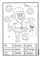 Vorschau - Arbeitsblätter - Mathe Klasse 1 (Weihnachten): Zahlen von 1 bis 9 erkennen - Seite 2