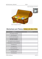 Vorschau - Arbeitsblätter - Atlasarbeit (Wortschatzübung für DaZ/DaF und IFK) - Deckblatt