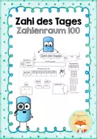 Vorschau - Arbeitsblätter - Zahl des Tages/ Zahl der Woche (Zahlenraum 100) - Deckblatt