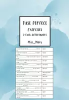 Vorschau - Arbeitsblätter - Past Perfect Exercises- 3-fach differenziert - Deckblatt