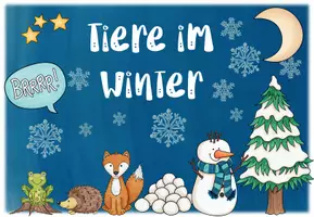 Vorschau - Poster - Tiere im Winter - Ein Poster für den Klassenraum - Seite 1