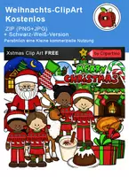 Vorschau - selbst erstellte Cliparts/Grafiken - Weihnachts ClipArt Kostenlos - Deckblatt