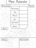 Vorschau - Mal- und Bastelvorlagen - Mein Kalender - my calender - Wunderwelten - Seite 1