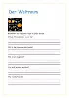 Vorschau - Stundenentwürfe - Alles rund ums Weltall, Texte, Aufgaben, Lösungen, Spiele - Seite 1