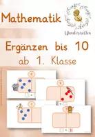 Vorschau - Präsentationen/Tafelbilder - Differenziertes Tafelbild - Ergänzen (Mathe 1. Klasse) - Deckblatt