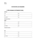 Vorschau - Arbeitsblätter - HÜ/Klassenarbeit Wortarten und Satzglieder - Deckblatt