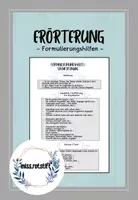 Vorschau - Arbeitsblätter - Erörterung - Formulierungshilfe - Deckblatt