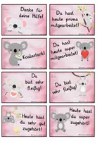 Vorschau - Bildkarten - Lobkärtchen Koala - Seite 2