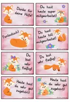 Vorschau - Bildkarten - Lobkärtchen Füchse - Seite 2