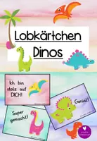 Vorschau - Bildkarten - Lobkärtchen Dinos - Deckblatt