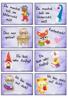 Vorschau - Bildkarten - Lobkärtchen Schultiere - Seite 3