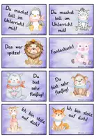 Vorschau - Bildkarten - Lobkärtchen Babytiere - Seite 3