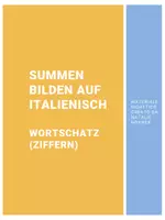 Vorschau - Spiele - Summen bilden auf Italienisch - Deckblatt