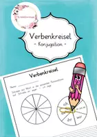 Vorschau - Arbeitsblätter - Verbenkreisel - Konjugation Blanko- - Deckblatt