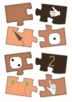Vorschau - Stationenlernen - Puzzle: Mengen im Zahlenraum 10 - Seite 1