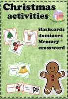 Vorschau - Spiele - Christmas Activities (Flashcards, Memory®, Domino, Crossword) Grundschule - Deckblatt