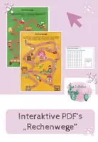Vorschau - Arbeitsblätter - interaktive PDF's ZR100 mit Zehnerübergang Minus - Deckblatt