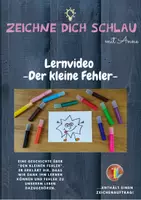 Vorschau - Mal- und Bastelvorlagen - Lernvideo | Der kleine Fehler | Zeichne dich schlau! - Deckblatt