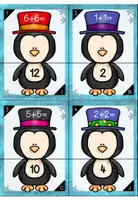 Vorschau - Stationenlernen - Stationslernen - Verdoppeln und Halbieren mit dem Pinguin im Zahlenraum 20 - Seite 1