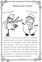 Vorschau - Arbeitsblätter - Read and Colour Winter Edition - Seite 1