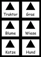 Vorschau - Fördermaterial/Inklusion - Bauernhof- Kärtchen Nomen/ Substantive für Würfel, Freiarbeit, Wortartengeschichte - Seite 2