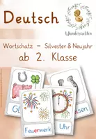 Vorschau - Merkblätter - Wortschatz zu Silvester und Neujahr - Deckblatt