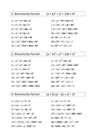 Vorschau - Arbeitsblätter - Binomische Formeln - Einführung und Arbeitsblatt - Seite 3