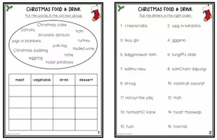 Vorschau - Stationenlernen - Christmas Food & Drink - Materialpaket - Seite 3
