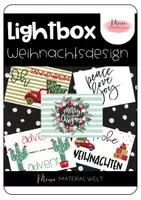Vorschau - Mal- und Bastelvorlagen - Lightbox Designvorlage für die Weihnachtszeit / Weihnachten - Deckblatt