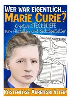 Vorschau - Unterrichtsreihen - Marie Curie Steckbrief kostenlos - Deckblatt