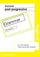 Vorschau - Präsentationen/Tafelbilder - Einführung past progressive - Deckblatt