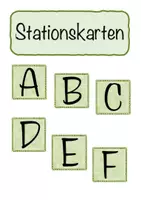 Vorschau - Bildkarten - Stationskarten A/B/C/D/E/F - Deckblatt