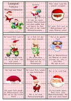 Vorschau - Spiele - Lesespiel - fröhliche Weihnachtsmänner - Deckblatt