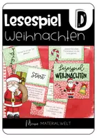 Vorschau - Spiele - Lesespiel Weihnachten - Deckblatt