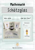 Vorschau - Aufgabenkarten - Schätzglas - Deckblatt