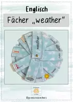 Vorschau - Bildkarten - Fächer Englisch "weather" - Deckblatt