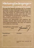 Vorschau - Mal- und Bastelvorlagen - Grußkarte basteln: Rucksack Bastelvorlage - Seite 2