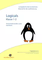 Vorschau - Arbeitsblätter - Logicals Klasse 1 - Leselogicals Klasse 2 - THEMENMIX - 60 Logical Rätsel Deutsch, 3-fach differenziert - Leserätsel Klasse 1 - Leserätsel Klasse 2 - visuelle Wahrnehmung 1. Klasse - Leseverständnis Klasse 1 - Leseverstehen Klasse 1 - Freiarbeitskartei - Deckblatt