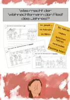 Vorschau - Arbeitsblätter - Was macht der Weihnachtsmann den Rest des Jahres? I Weihnachten I Homeschooling - Seite 1