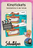 Vorschau - Mal- und Bastelvorlagen - Tickets für Sommerkino Kinotag oder Kinoabend - Deckblatt