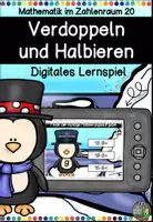 Vorschau - Arbeitsblätter - Das Paket - Verdoppeln und Halbieren mit dem Pinguin im Zahlenraum 20 - Seite 1